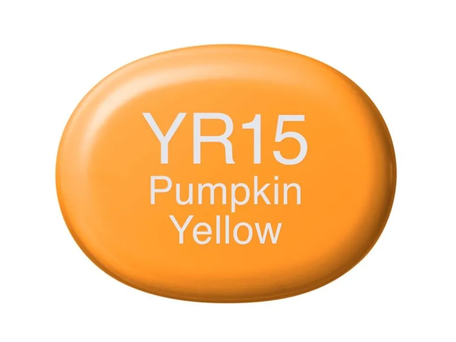 Copic Marker Sketch – YR15 Pumpkin Yellow