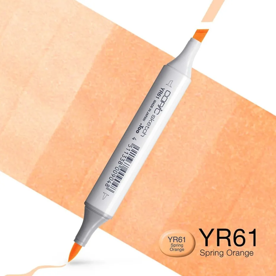 Copic Marker Sketch – YR61 Spring Orange