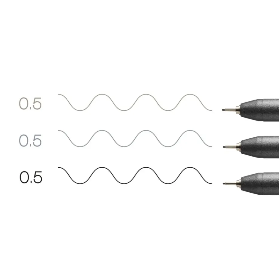 Copic Multiliner Sett – Coloured 4stk Warm+Cool Grey