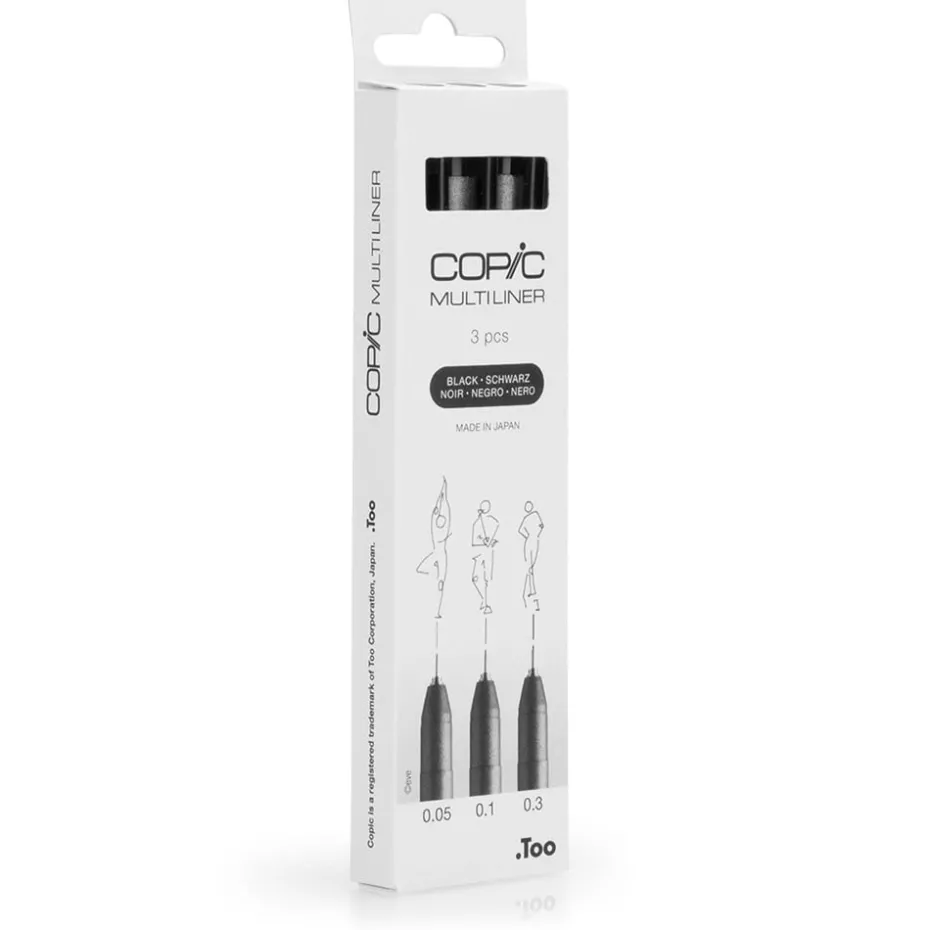 Copic Multiliner Sett Fine 3stk – Black