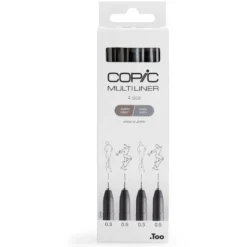 Copic Multiliner Sett 4stk – Grey