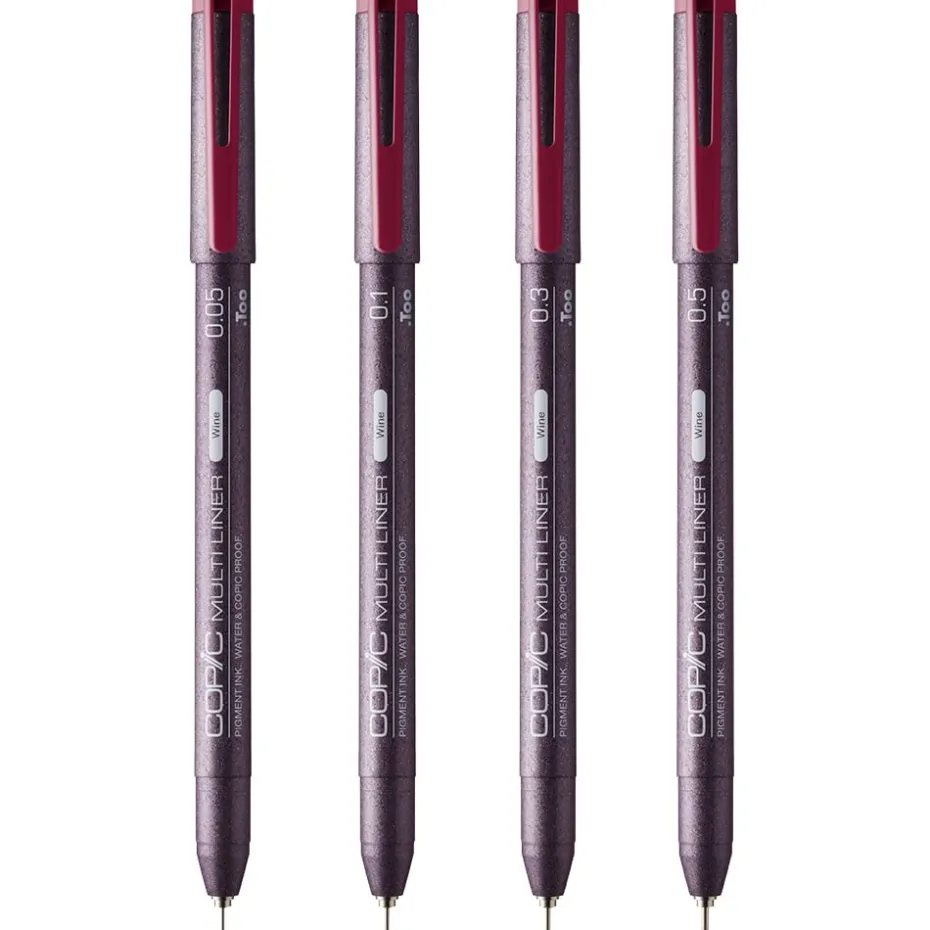 Copic Multiliner Wine – Sett 4stk