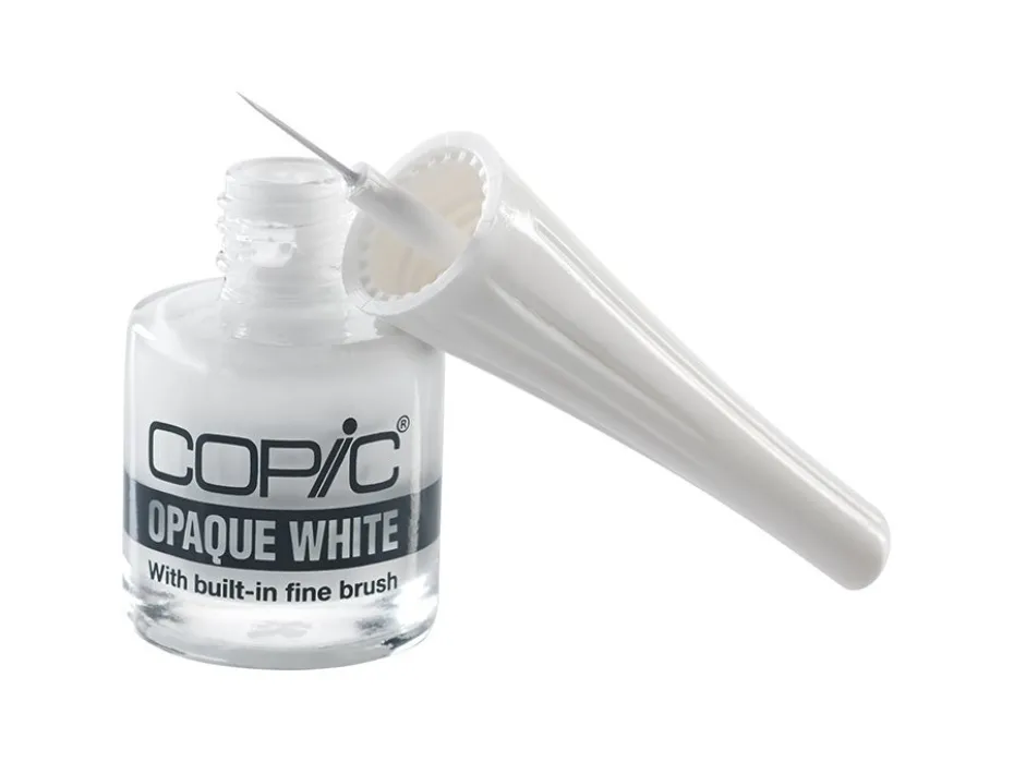 Copic Opaque White 6ml – Med penseltupp