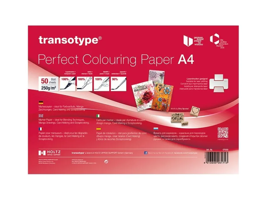 Copic Perfect Colouring Paper A4 – 50ark 250g