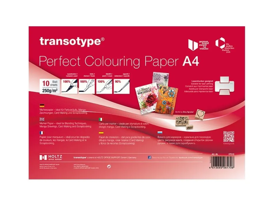 Copic Perfect Colouring Paper A4 – 10ark 250g
