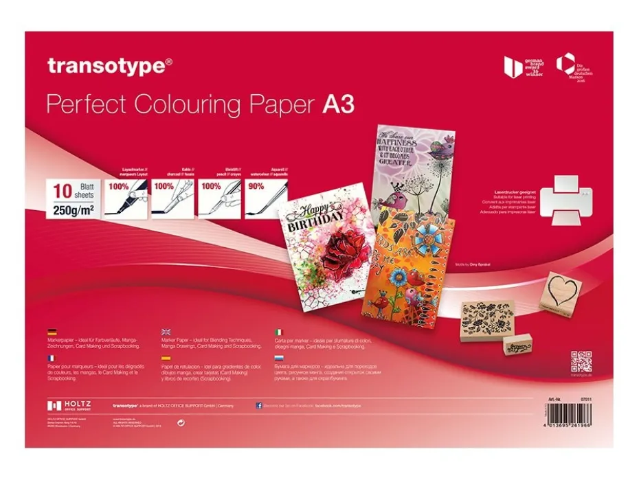 Copic Perfect Colouring Paper A3 – 10ark 250g