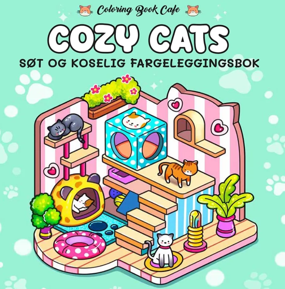 Cozy Cat Life – Søt & avslappende fargelegging