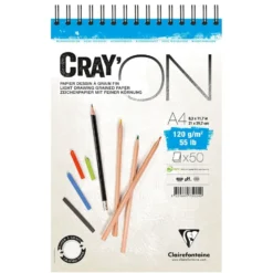 CrayON Skisseblokk spiral 120g 50ark – A4