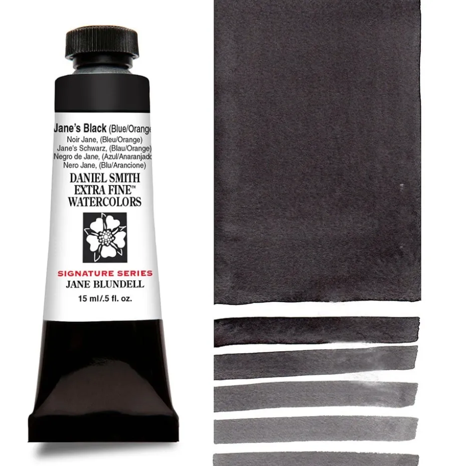 Daniel Smith – Akvarell 15ml 250 Black (Blue/Orange)