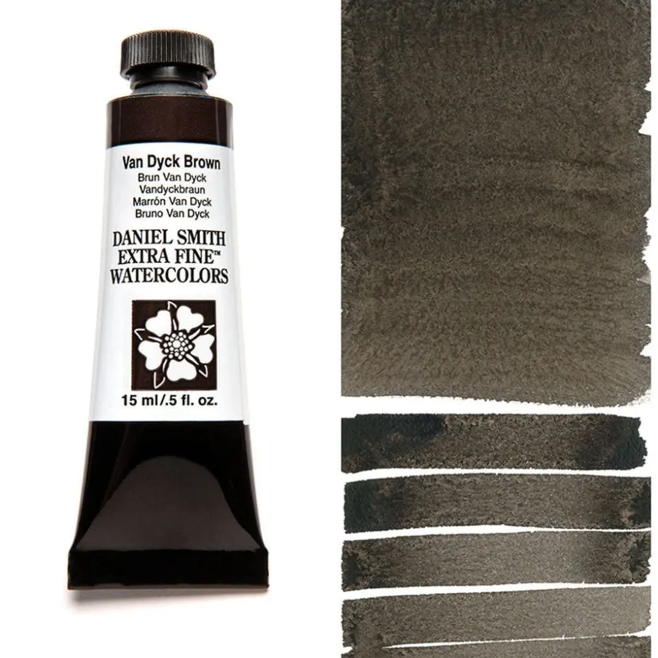 Daniel Smith – Akvarell 15ml 110 van Dyck Brown