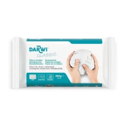 Darwi Classic Lufttørkende leire Hvit – 250g
