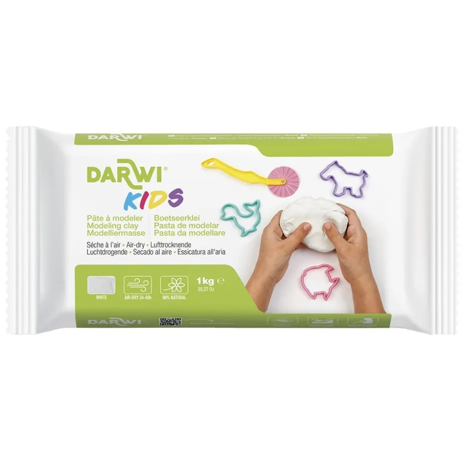 Darwi Kids Lufttørkende leire – 1kg