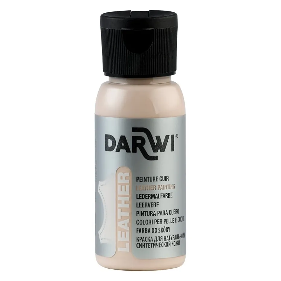 Darwi Leather Lærmaling – 50ml – 425 Beige Rose