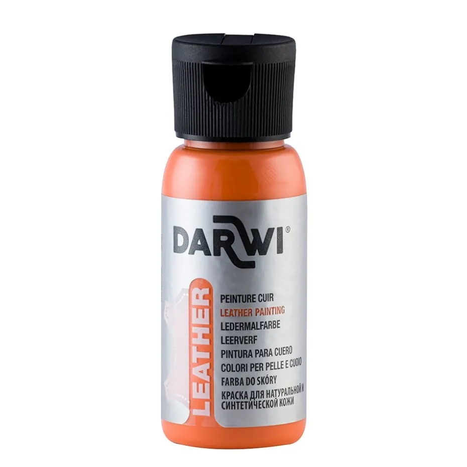 Darwi Leather Lærmaling – 50ml – 752 Orange
