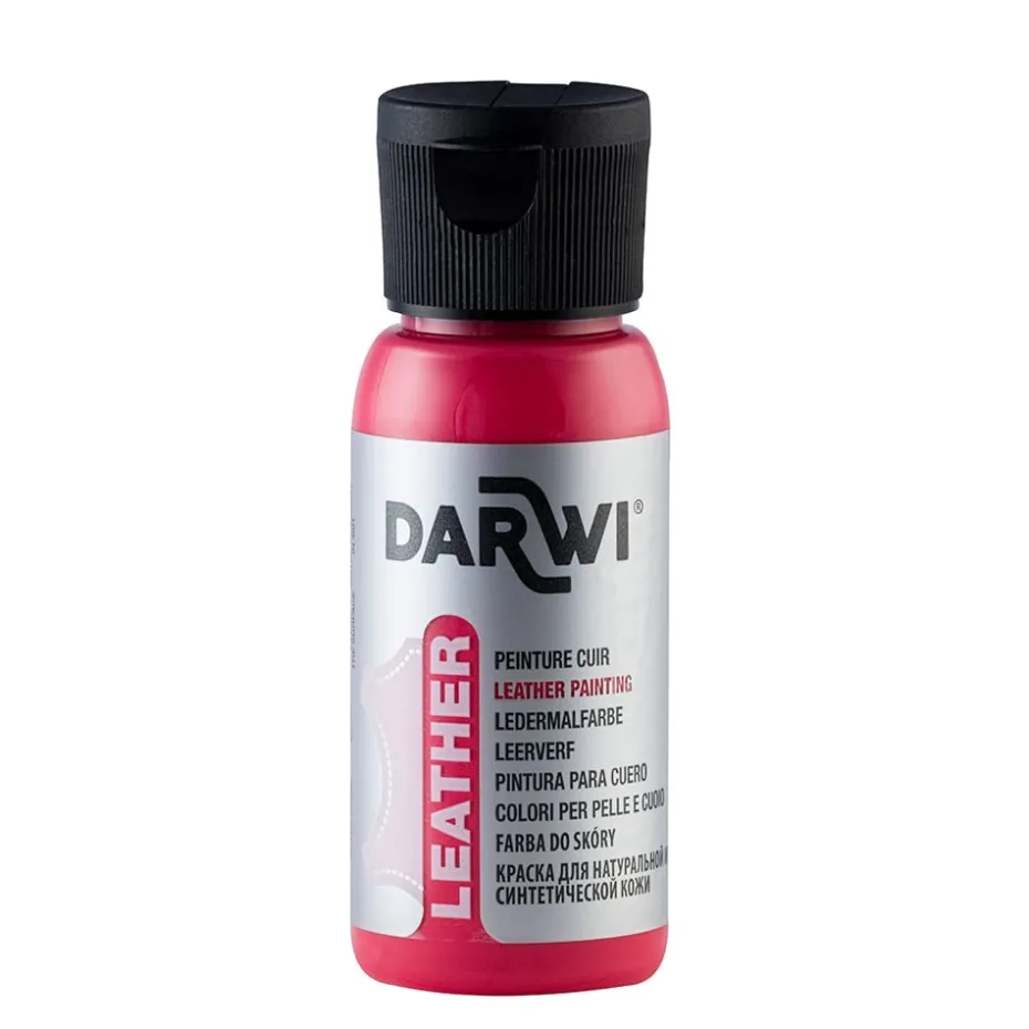 Darwi Leather Lærmaling – 50ml – 490 Vermilion