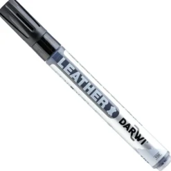 Darwi Leather Lærtusj – 2mm – 100 Black
