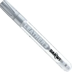 Darwi Leather Lærtusj – 2mm – 080 Silver