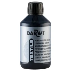 Darwi Textile Tekstilmaling 250ml – Sort