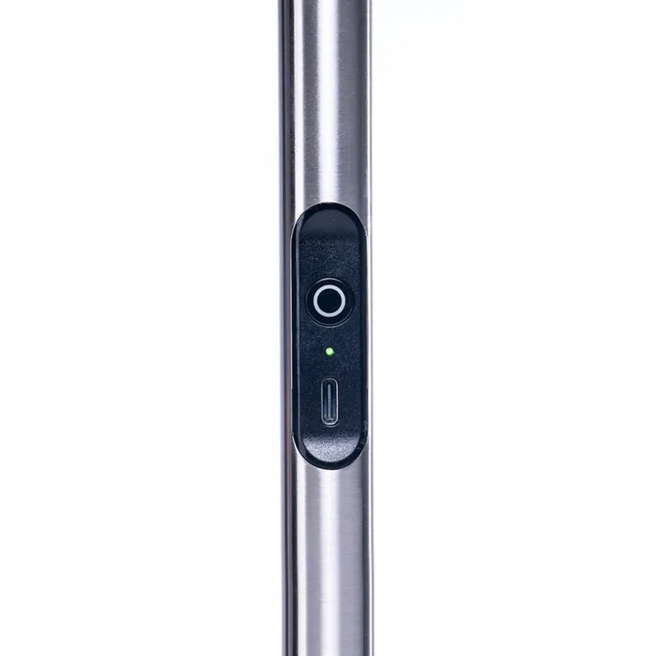 Daylight Slimline 4 Bordlampe – Brushed Steel