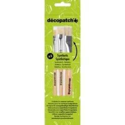 Decopatch Decoupagepensel Sett – Flate – 3stk