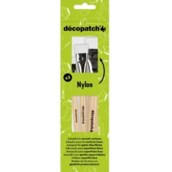 Decopatch Decoupagepensel Sett – Nylon flate – 3stk