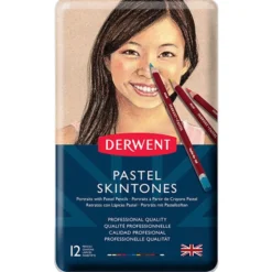 Derwent Pastel Blyant Sett 12stk – Hudtoner