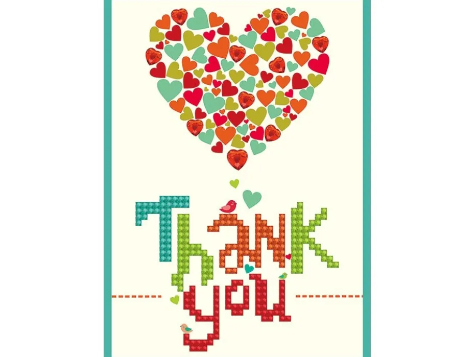 Diamond Dotz DDG Kort – Thank you heart