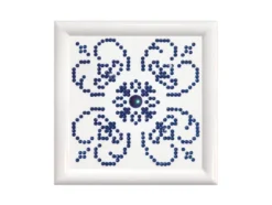 Diamond Dotz DD1 m/ramme – Blue on White