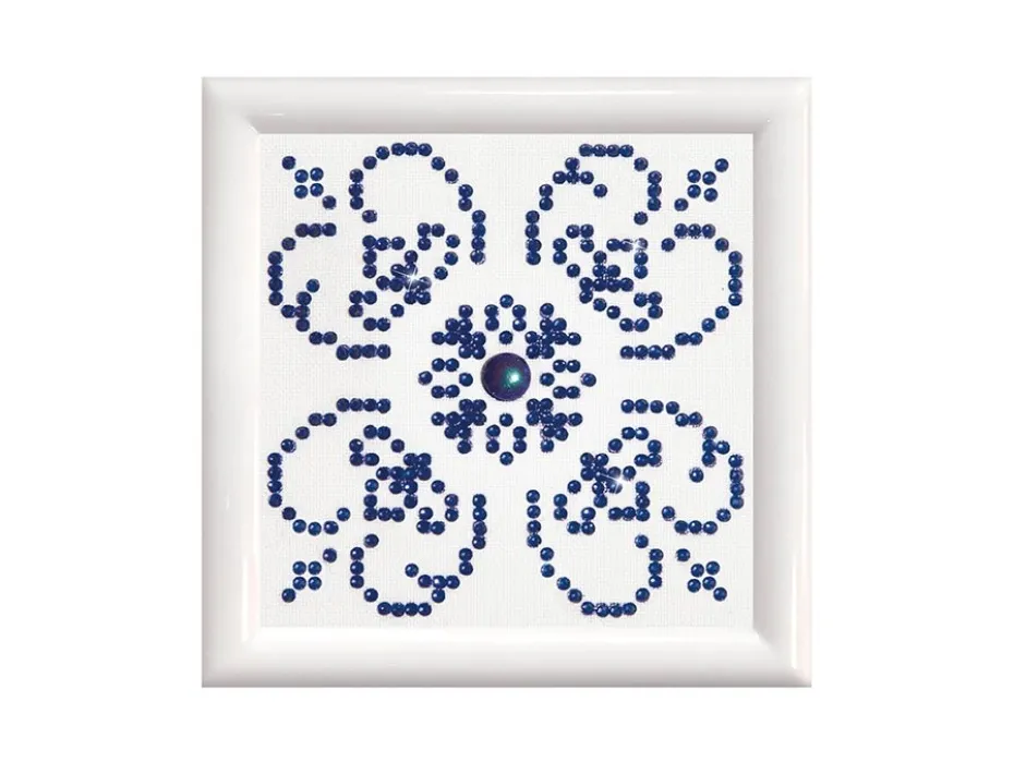 Diamond Dotz DD1 m/ramme – Blue on White