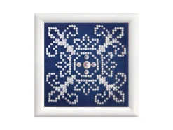 Diamond Dotz DD1 m/ramme – White on Blue