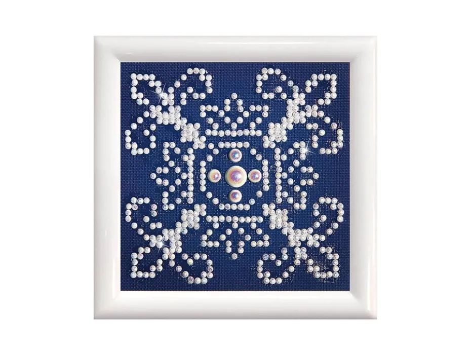 Diamond Dotz DD1 m/ramme – White on Blue