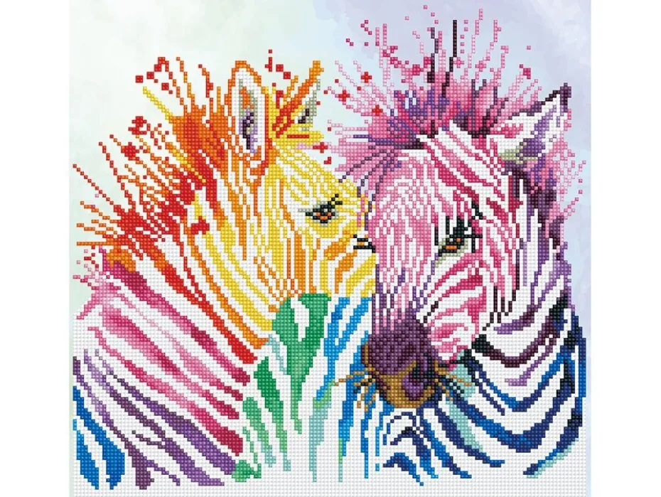 Diamond Dotz DD8 – Rainbow Zebras