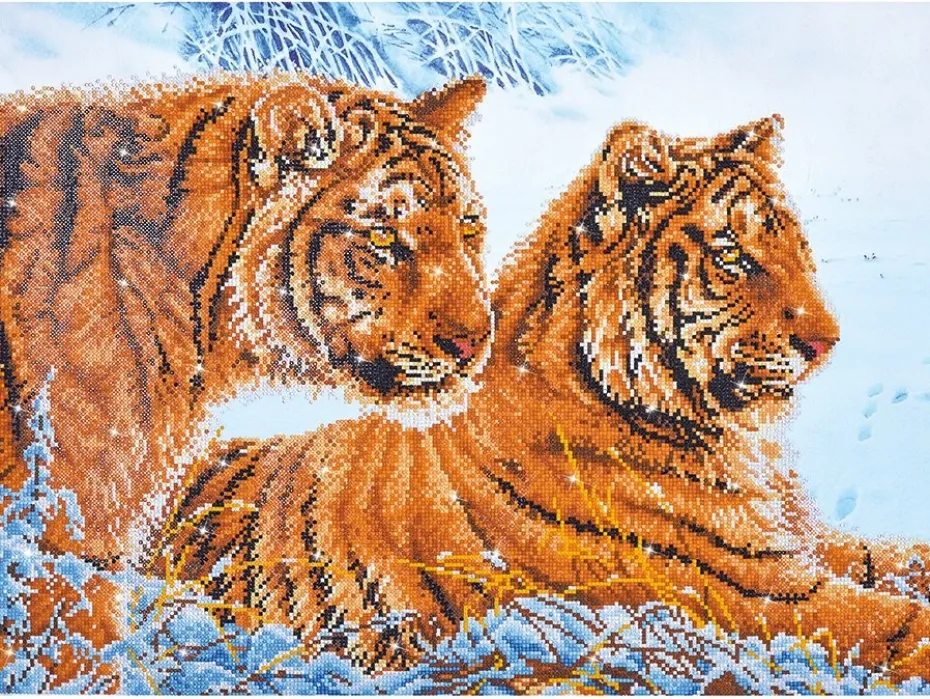 Diamond Dotz DD12 – Tigers in the snow