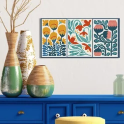 Diamond Dotz DotzBox Decor – Modern Floral Triptych