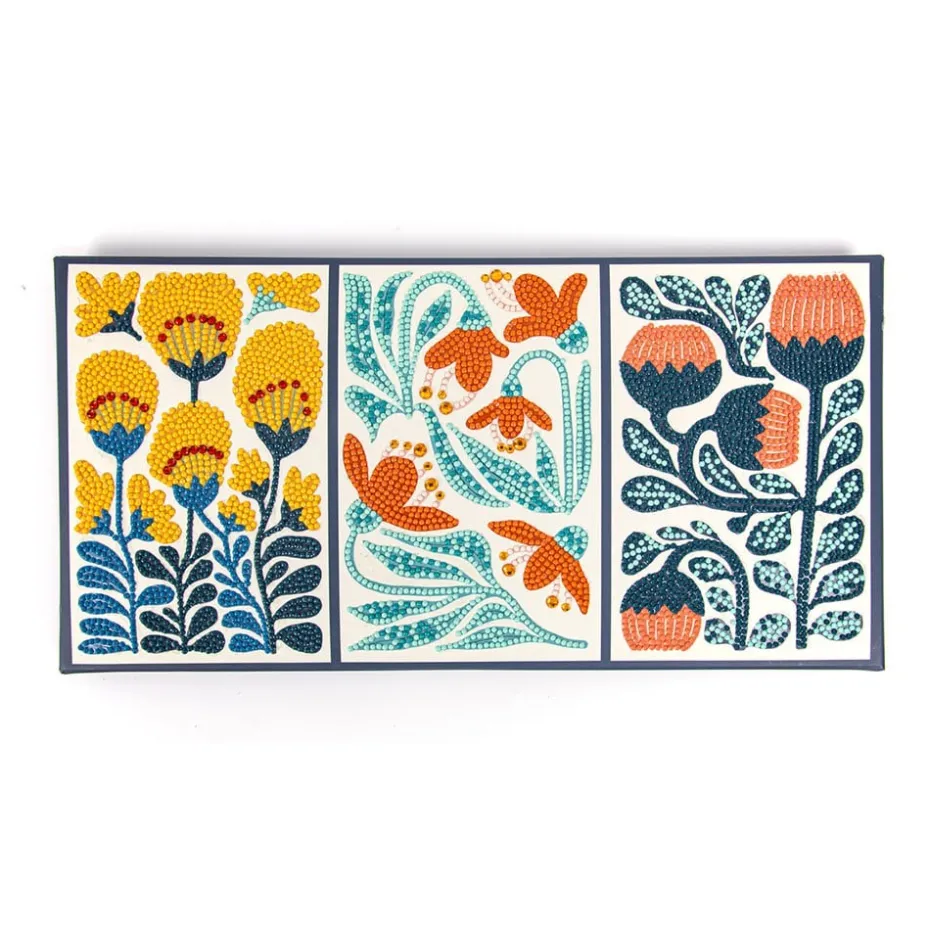 Diamond Dotz DotzBox Decor – Modern Floral Triptych
