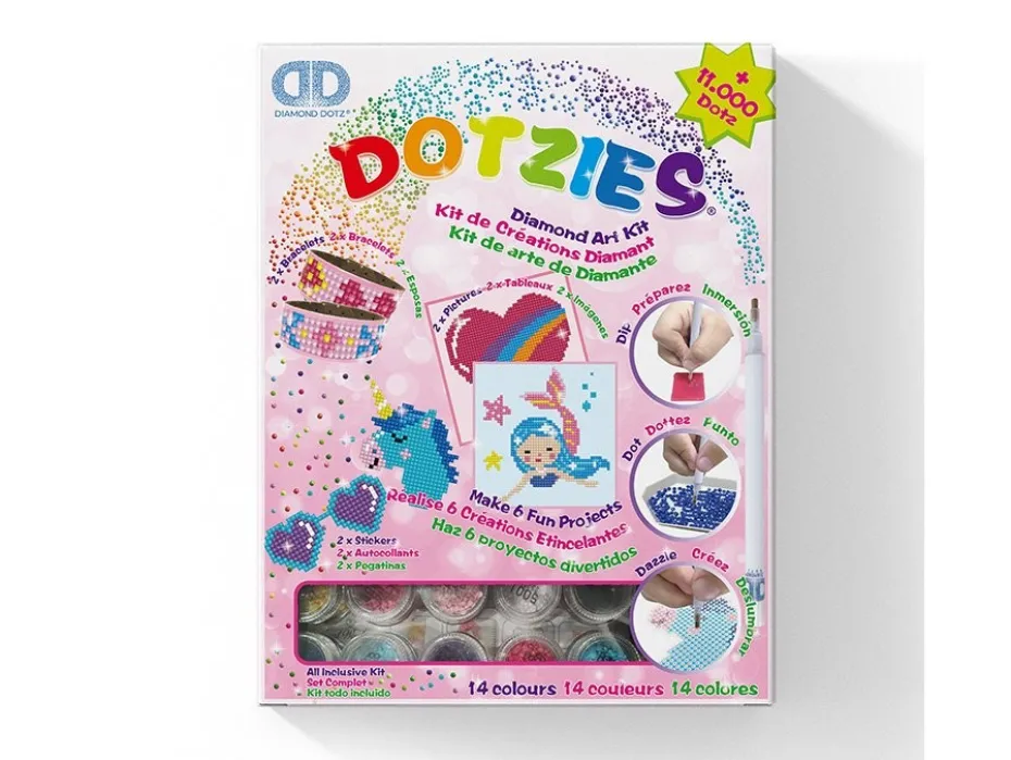 Diamond Dotz Dotzies – Aktivitetssett rosa