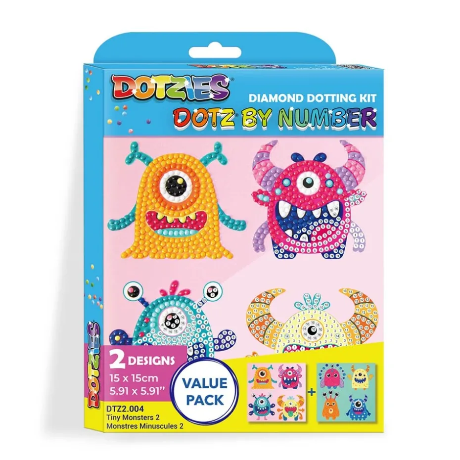 Diamond Dotz Dotzies – Dotz by number – Tiny Monsters 2