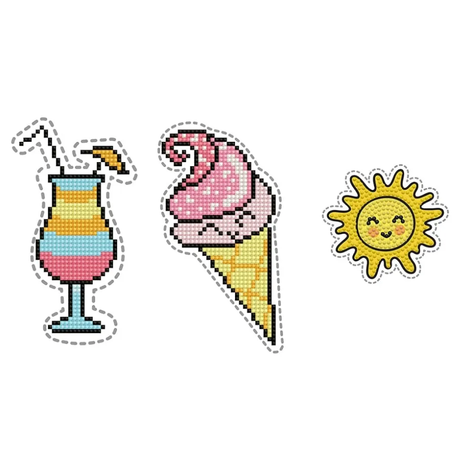 Diamond Dotz Dotzies – Klistremerke – Sunshine