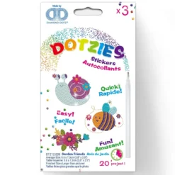 Diamond Dotz Dotzies – Klistremerke – Garden Friends