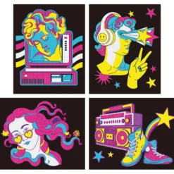 Diamond Dotz Dotzies Neon Flock – Retro Classic