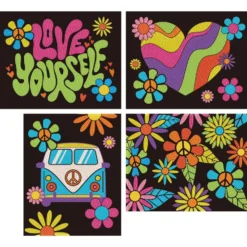 Diamond Dotz Dotzies Neon Flock – Peace & Love