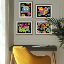 Diamond Dotz Dotzies Neon Flock – Peace & Love