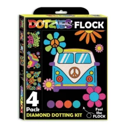 Diamond Dotz Dotzies Neon Flock – Peace & Love