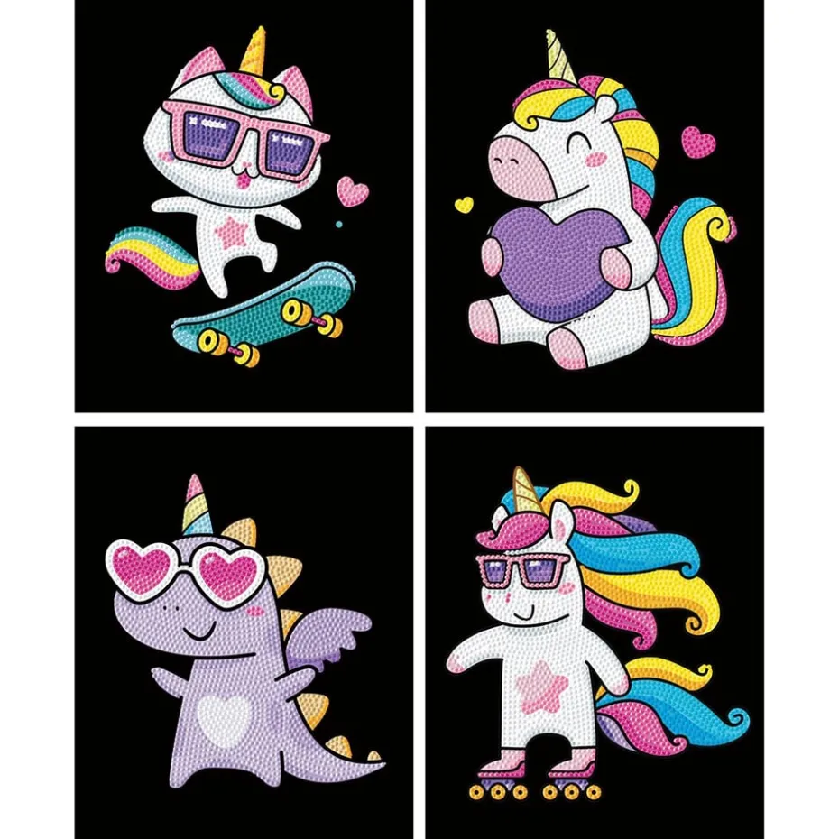 Diamond Dotz Dotzies Neon Flock – Unicorns