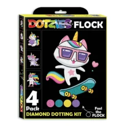 Diamond Dotz Dotzies Neon Flock – Unicorns