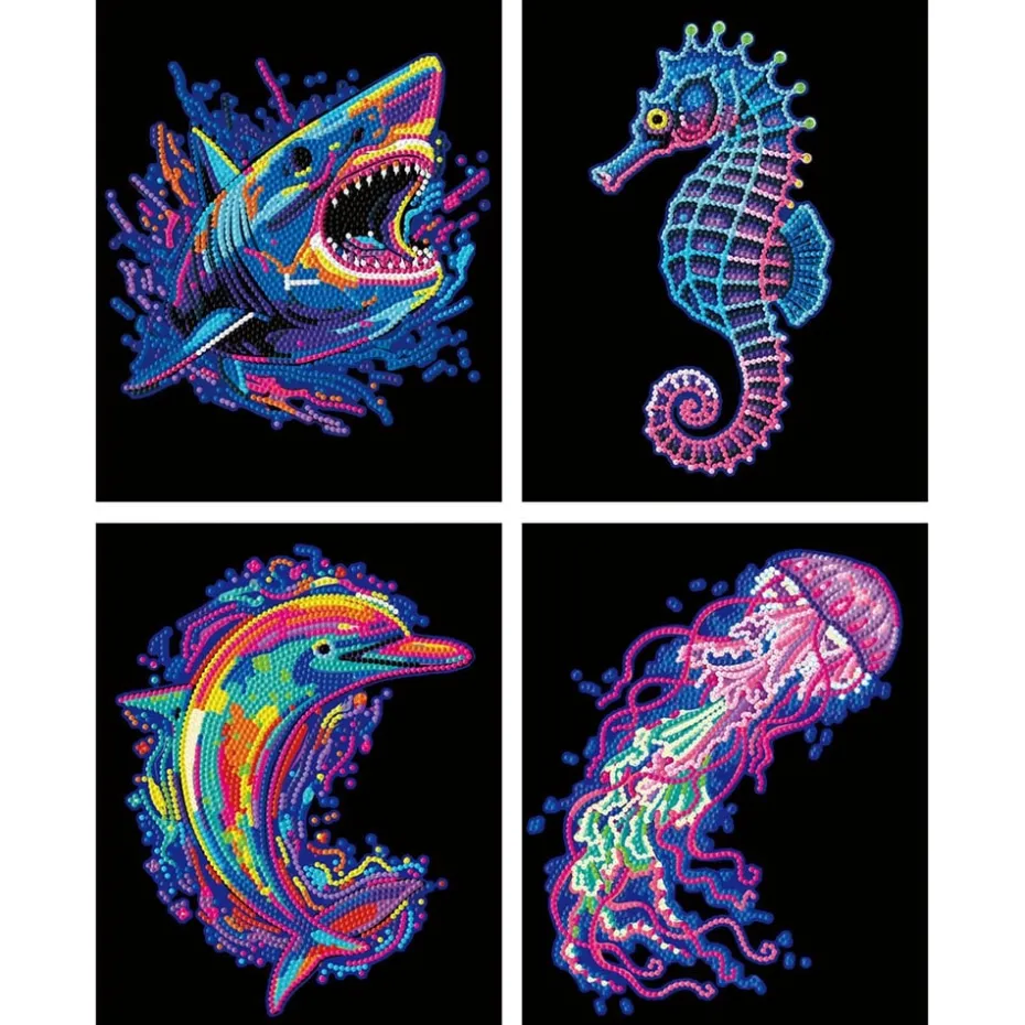 Diamond Dotz Dotzies Neon Flock – Sea Life