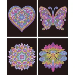 Diamond Dotz Dotzies Neon Flock – Mandalas