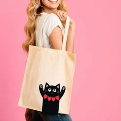 Diamond Dotz Iron-on ‘n’ Dot – Black Cat in Love
