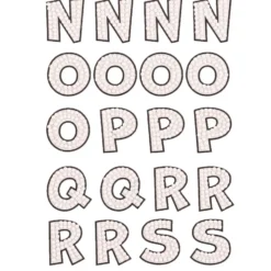 Diamond Dotz Iron-on ‘n’ Dot – Capital Alphabet OUTLINE