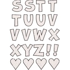 Diamond Dotz Iron-on ‘n’ Dot – Capital Alphabet OUTLINE